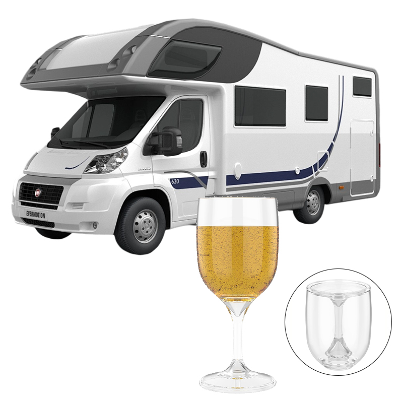 Wine & Beer Quito - RV 휴대용 와인잔 접이식 깨지지 않는