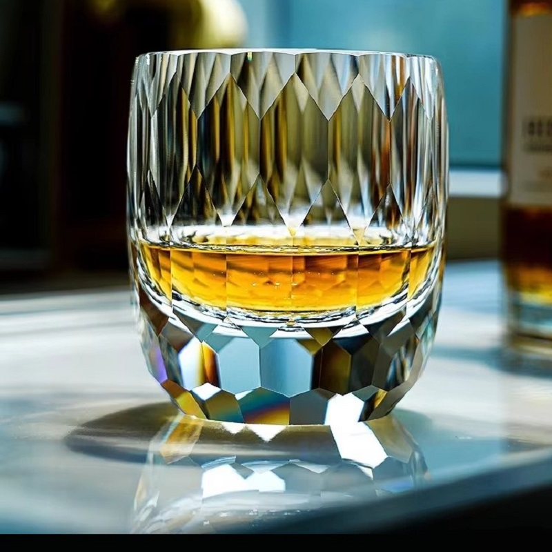 일본 수제 조각 크리스탈 유리 위스키 잔, 가정용 외국 - Whisky Beer And Wine 리뷰 및 가격