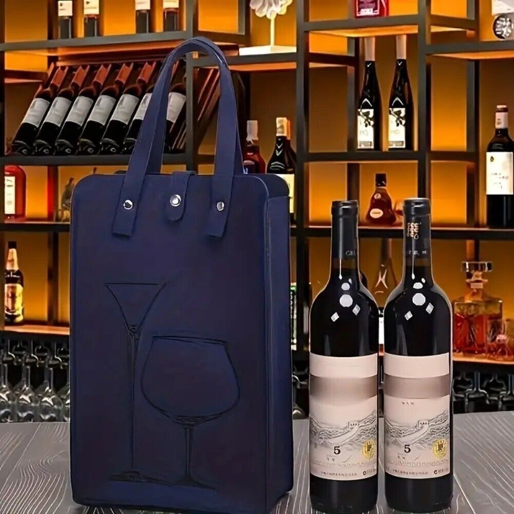 고급 펠트 레드 와인 가방, 이중 손잡이 와인 선물 보 - Wine & Beer Quito 리뷰 및 가격