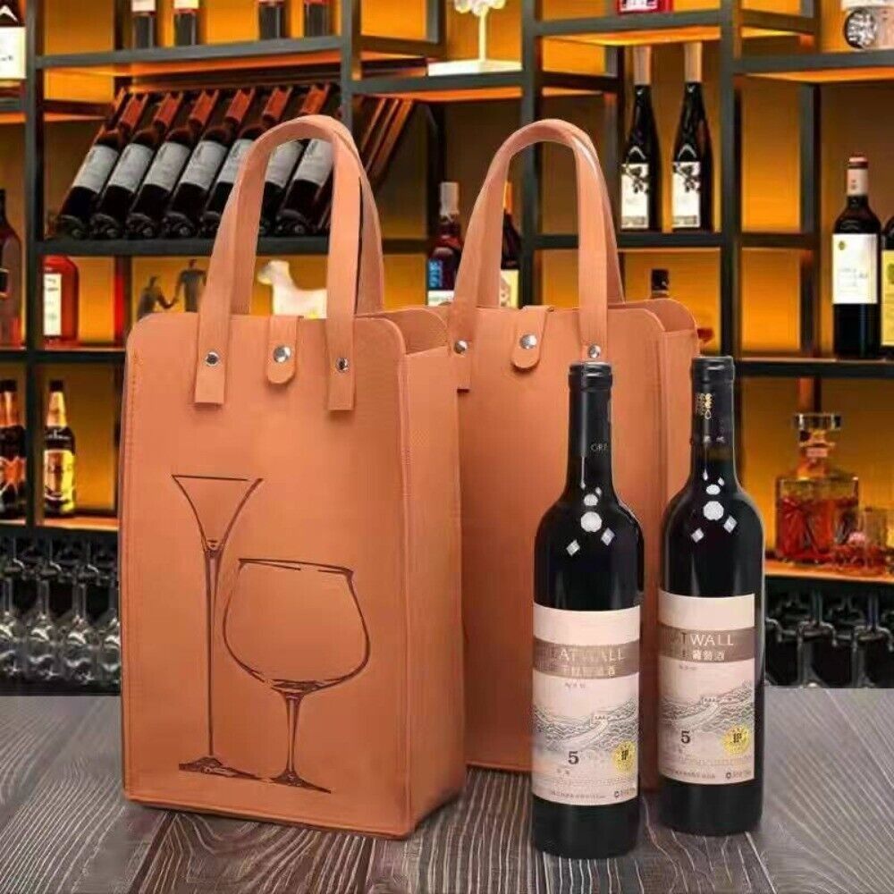 고급 펠트 레드 와인 가방, 이중 손잡이 와인 선물 보 - Wine & Beer Quito 리뷰 및 가격