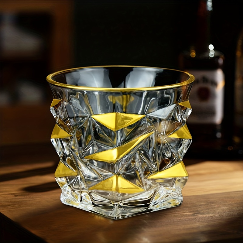 위스키 유리 골드 라인 와인 위스키 안경 황금 페인트  - Whisky Beer And Wine 리뷰 및 가격